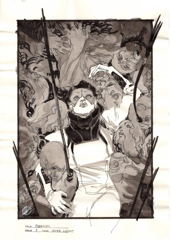 Parallel #2 Cover art Preliminary by Matteo Scalera