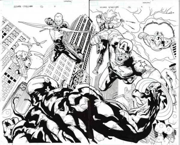 Ultimate Spider-Man #126 p.08-9 by Wade von Grawbadger