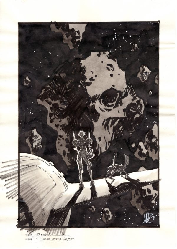 Death Transit Tanager #1 Cover Art Layout by Matteo Scalera