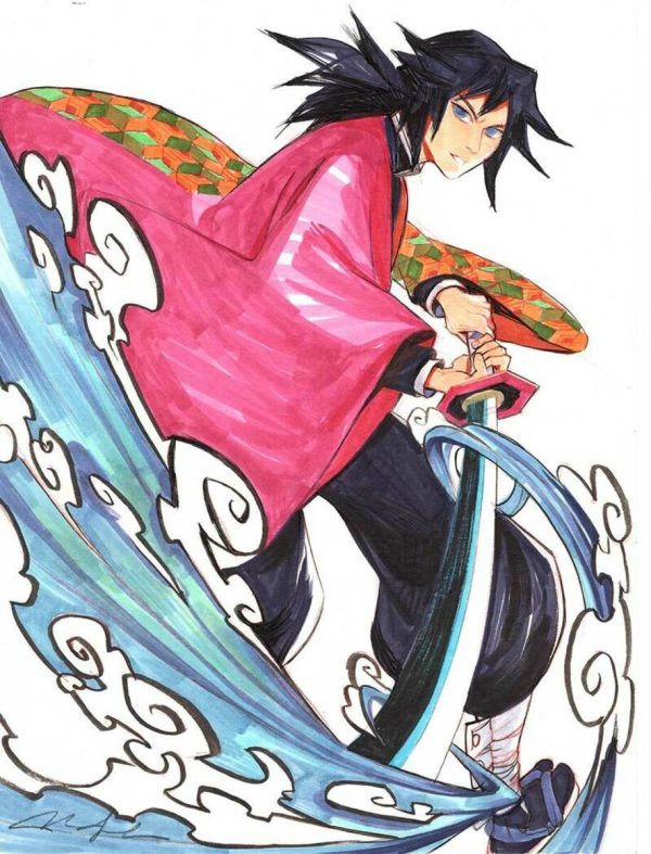 Giyu Tomioka- Demon Slayer by Mindy Lee