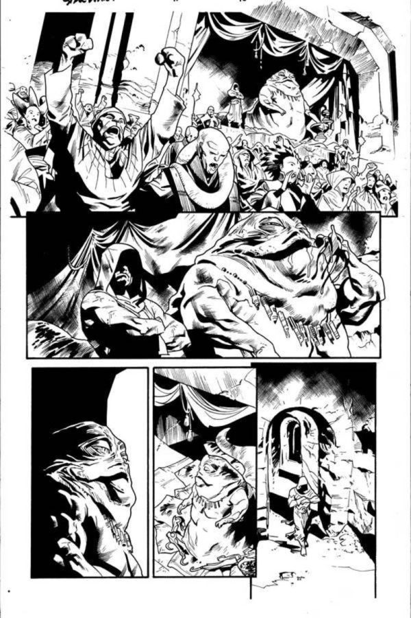 Star Wars #11 p.16 by Wade von Grawbadger