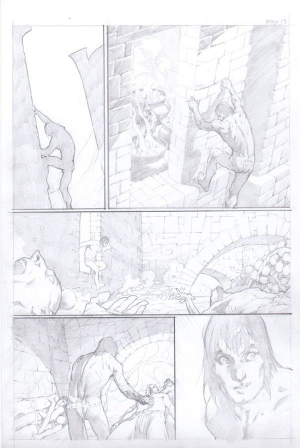Conan #4 p.17 by Cary Nord