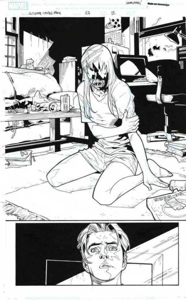 Ultimate Spider-Man #127 p.22 by Stuart Immonen & Wade von Grawbadger
