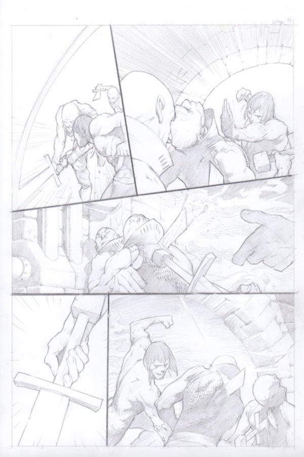 Conan #4 p.19 by Cary Nord