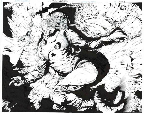 Batman and Superman #28 p.08-9 by Wade von Grawbadger