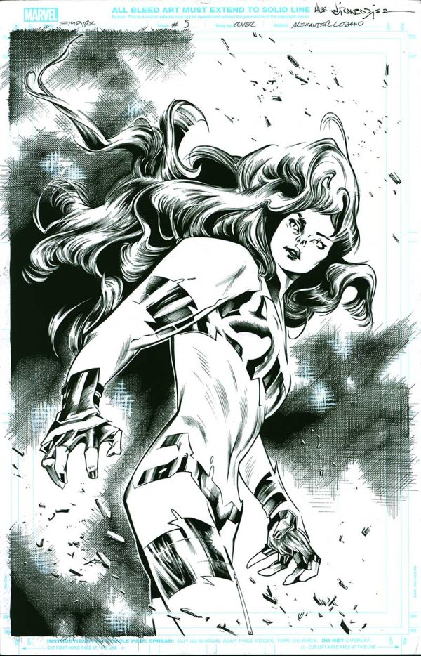 Empyre #5 Cover by Wade von Grawbadger