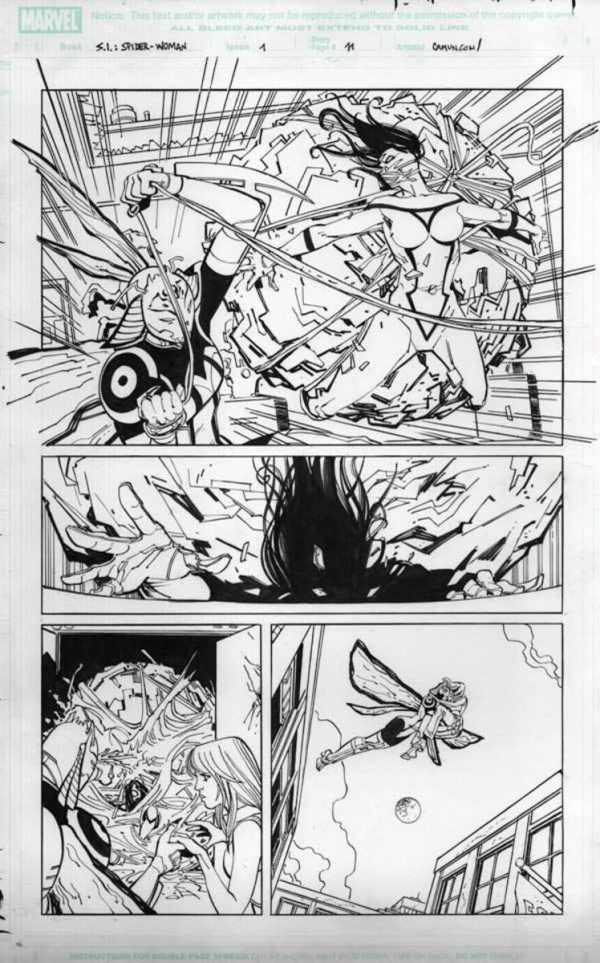 Spider Island: Spider-Woman #1 p.11 by Klaus Janson
