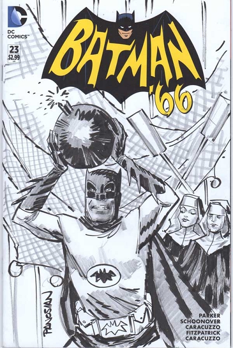 Batman '66 Sketchcover by Dan Panosian