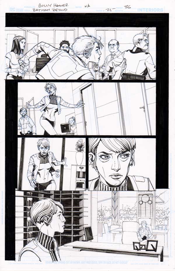 Batman Beyond #25 p.36 by Cully Hamner