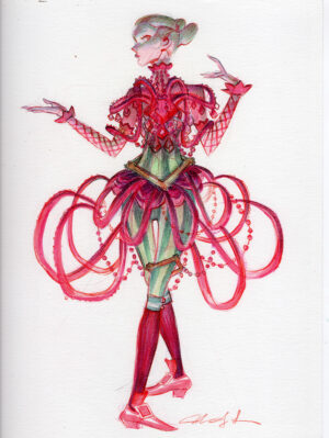 Chandelier Girl by Mindy Lee