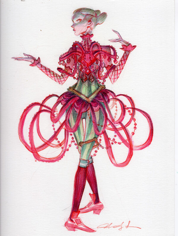 Chandelier Girl by Mindy Lee