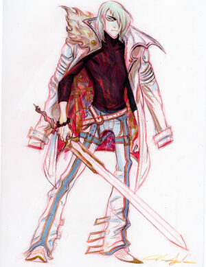 Guy with Sword by Mindy Lee