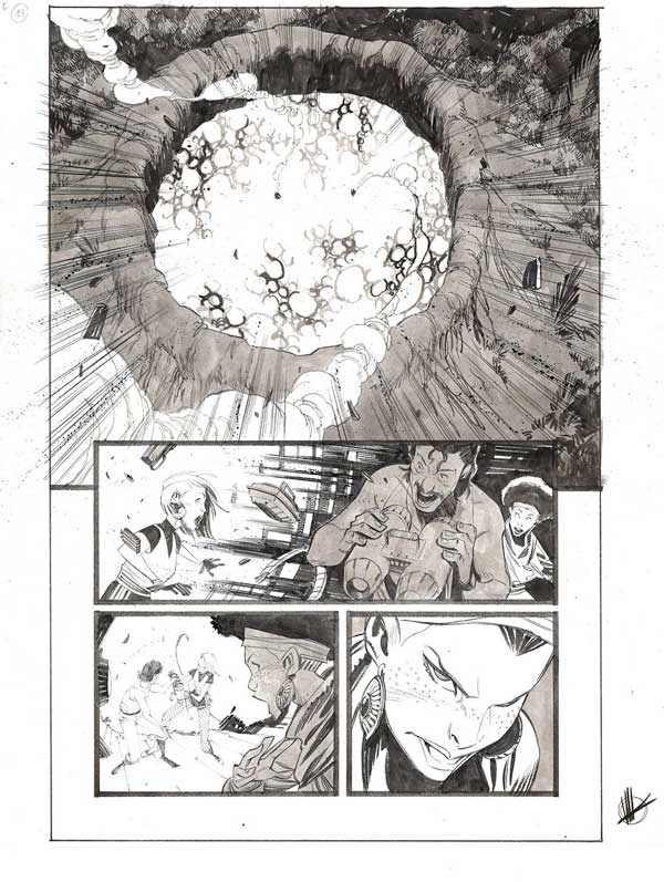 Space Bandits #5 Page 18 by Matteo Scalera