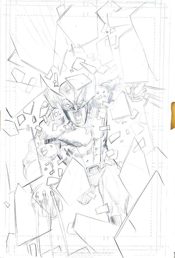 Wolverine #34 Variant 1 or 1 Artist Proof w/Prelim by Rod Reis - Image 2
