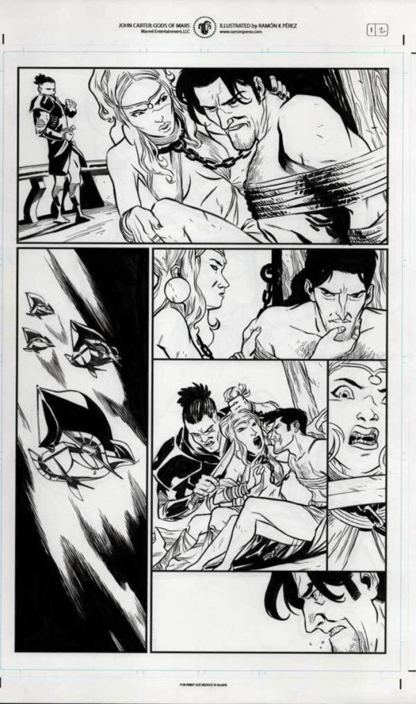 John Carter: The Gods of Mars #1 p.02 by Ramon Perez