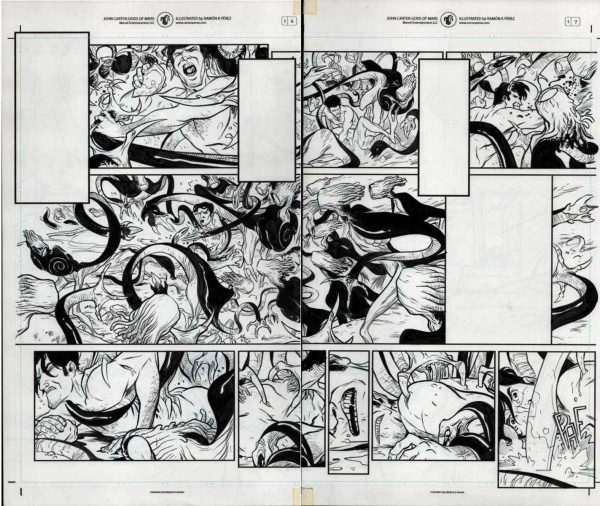 John Carter: The Gods of Mars #1 p.06-7 by Ramon Perez