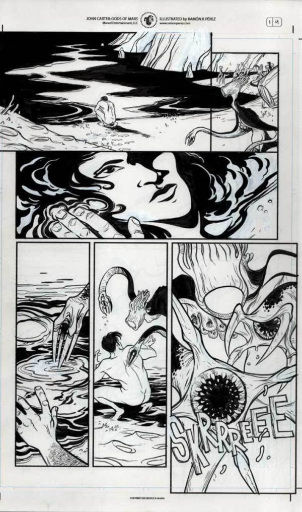 John Carter: God of Mars #1 p.04 by Ramon Perez
