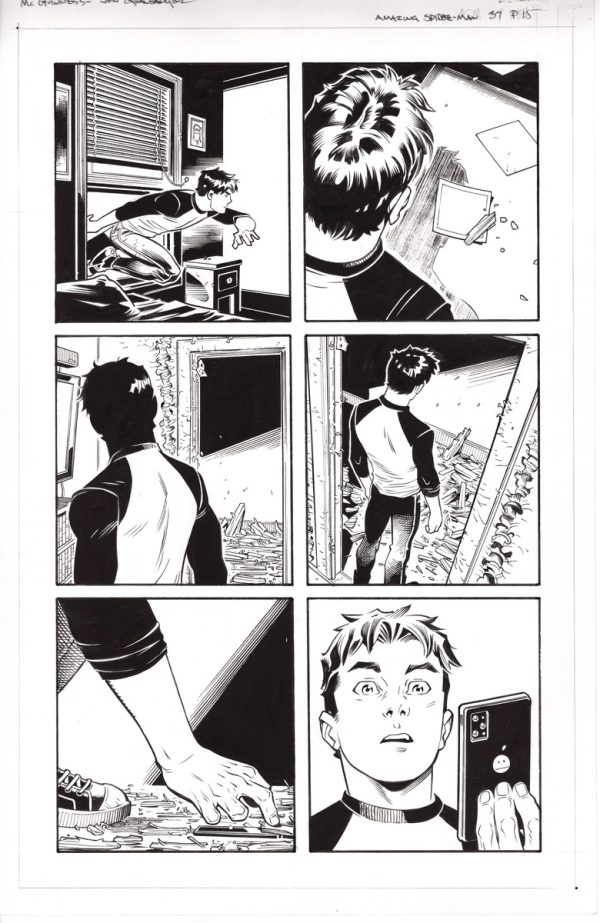 Amazing Spiderman #37 page 15 by Wade von Grawbadger