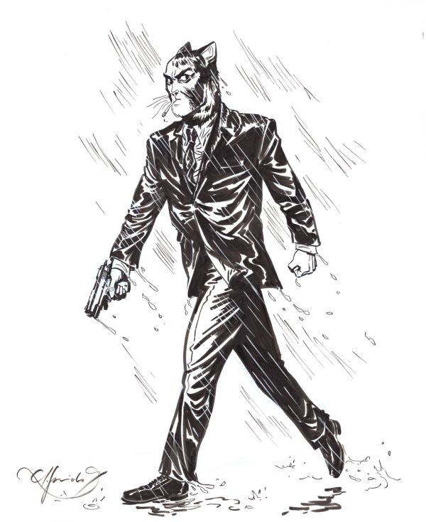 Blacksad Pinup by Juanjo Guarnido
