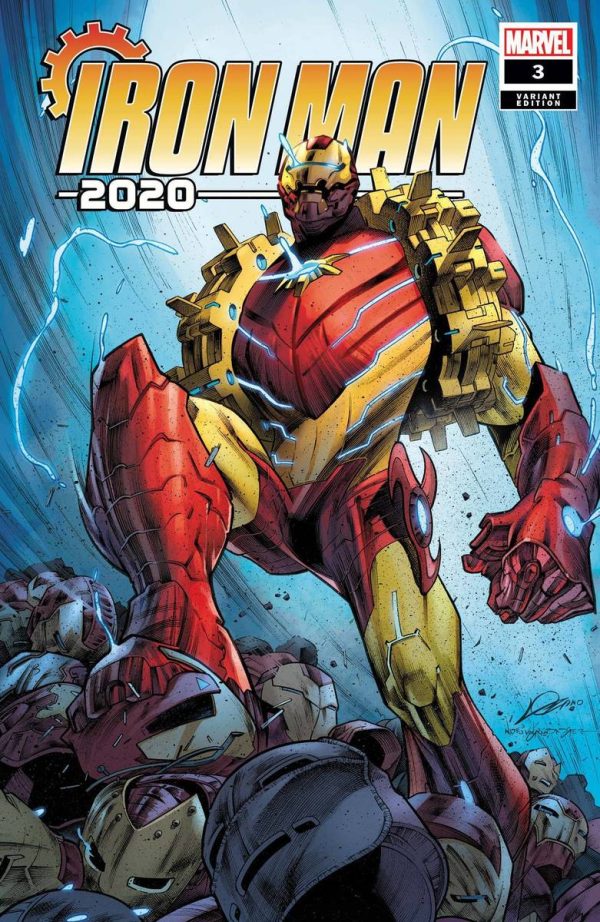 Iron Man 2020 #3 Cover by Lozano & von Grawbadger - Image 2