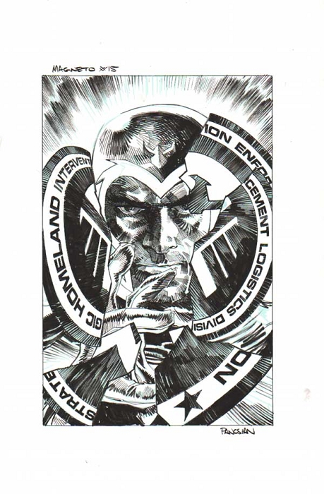 Magneto #15 Cover by Dan Panosian