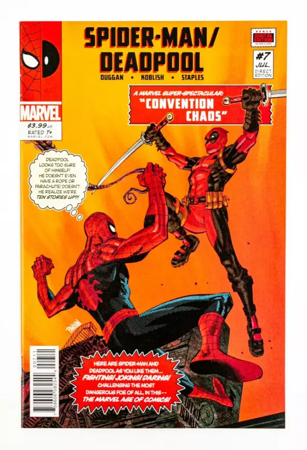 Amazing Spiderman/Deadpool #7 Cover by Dan Panosian - Image 2
