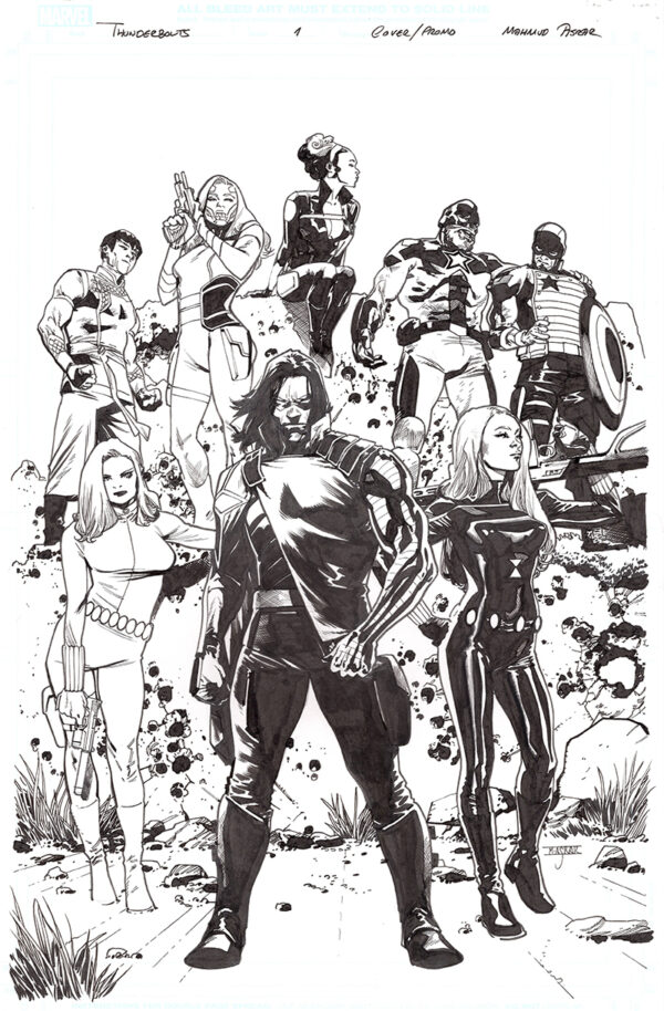 Thunderbolts #1 Cover by Mahmud Asrar