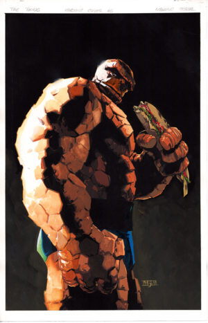 The Thing #6 Cover by Mahmud Asrar