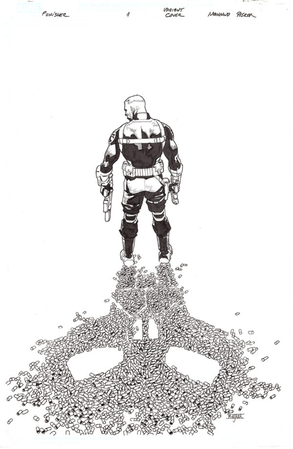 Punisher #1 Cover by Mahmud Asrar