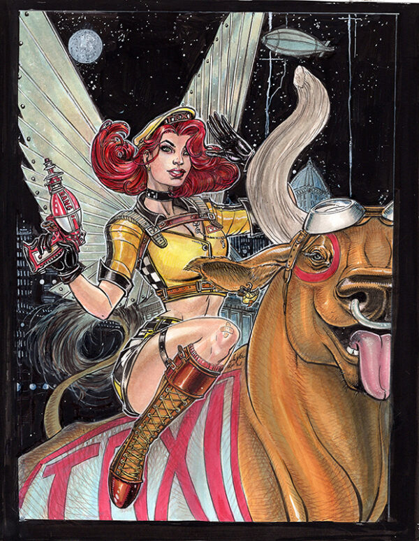 Taxi Girl Magazine cover by Joyce Chin