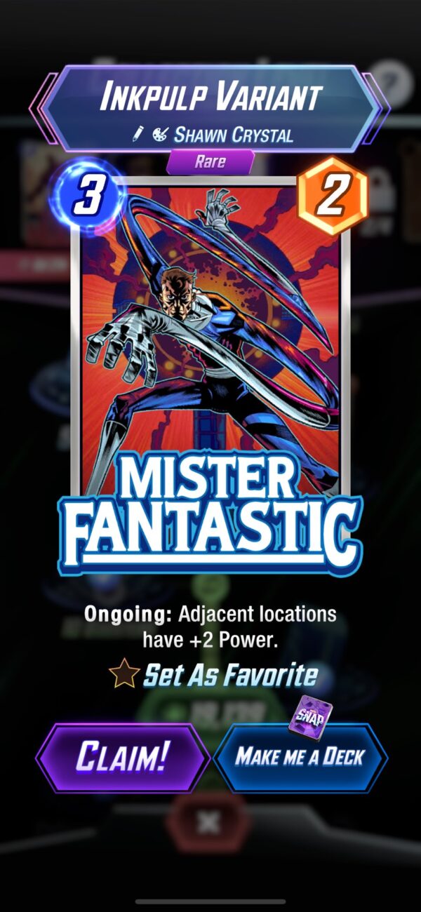 Marvel SNAP! MR. FANTASTIC by Shawn Crystal - Image 2