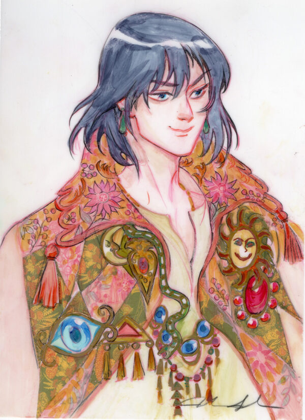 Anime Boy in Fancy Coat by Mindy Lee