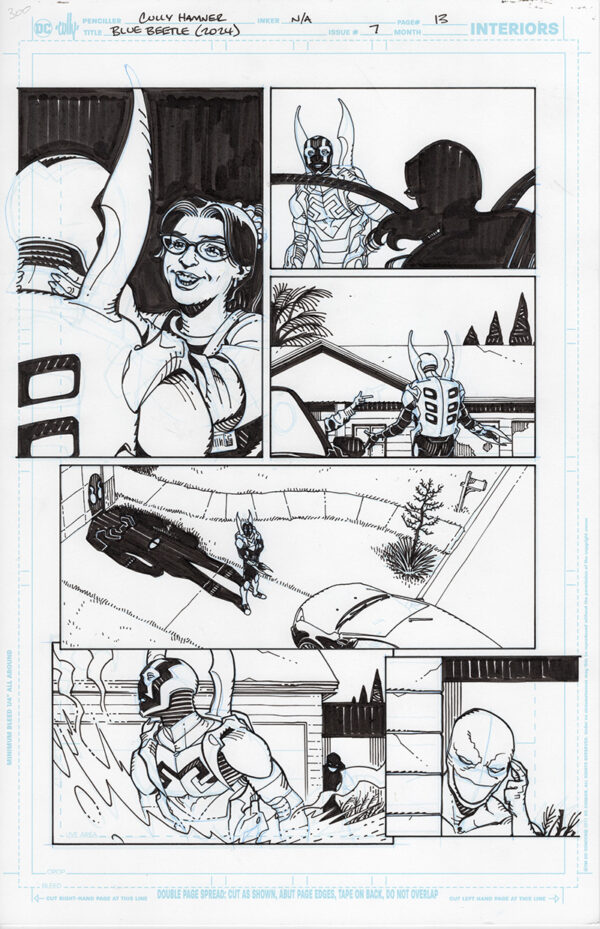 Blue Beetle #7 Page 13 by Cully Hamner