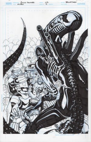 Alien #4 Cover by Cully Hamner