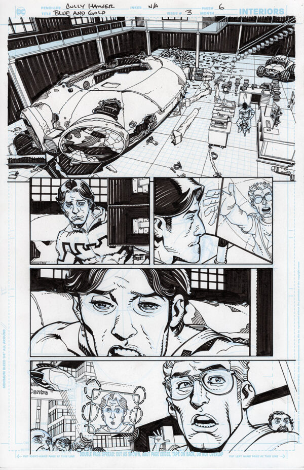 Blue and Gold #3 Page 6 by Cully Hamner