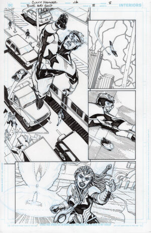 Blue and Gold #3 Page 8 by Cully Hamner