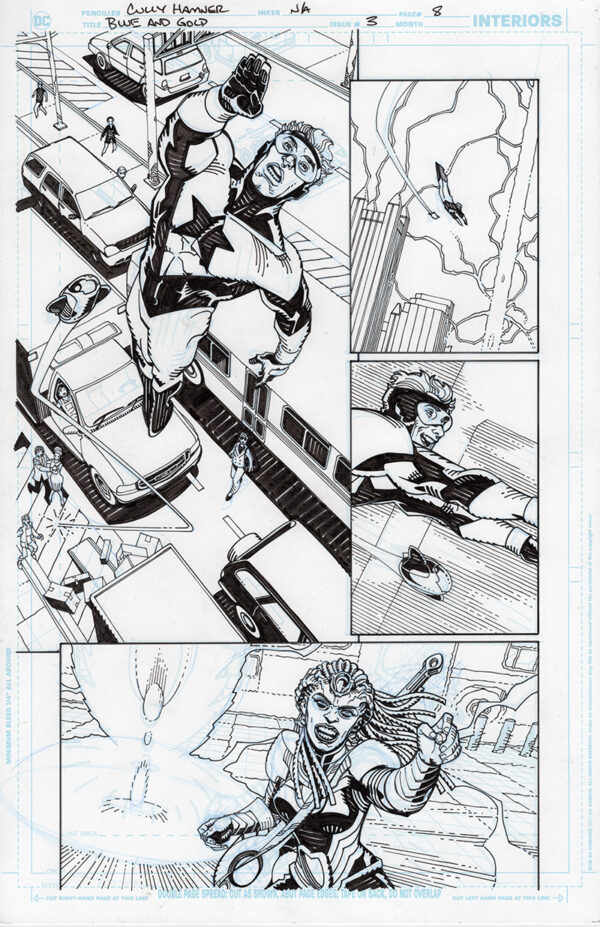 Blue and Gold #3 Page 8 by Cully Hamner