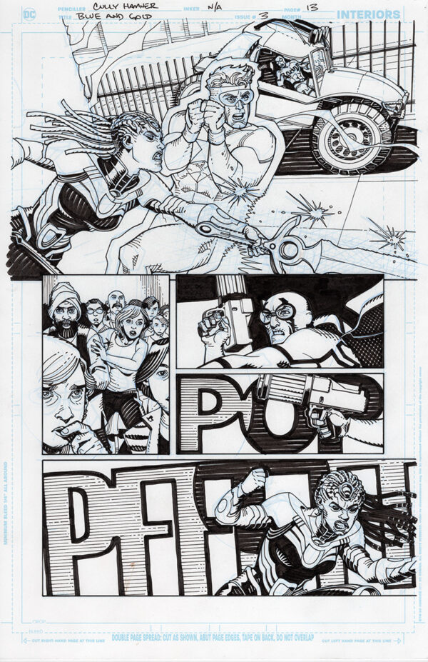 Blue and Gold #3 Page 13 by Cully Hamner