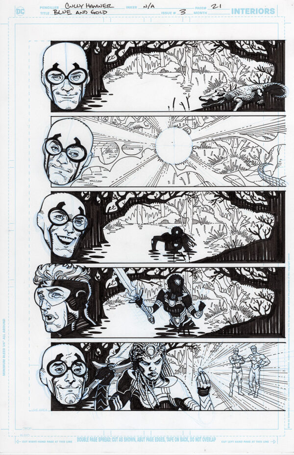 Blue and Gold #3 Page 21 by Cully Hamner
