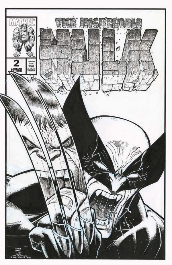 Wolverine #2 (Hulk #340 Homage) Variant Comic by Arthur Adams - Image 3