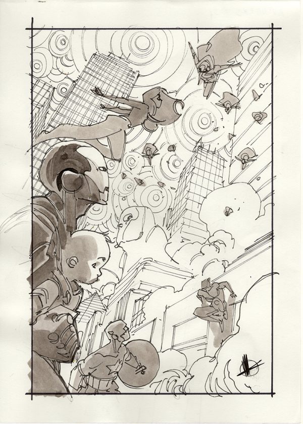 Avengers #34 Cover Preliminary B by Matteo Scalera