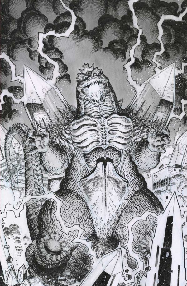 Space Godzilla #1 Variant by Arthur Adams - Image 2