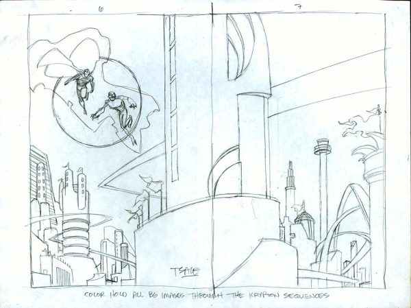 Superman Confidential Prelim p.6-7 Prelim by Tim Sale
