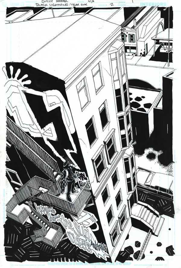 Black Lighting: Year One Issue 02 Page 01 by Cully Hamner