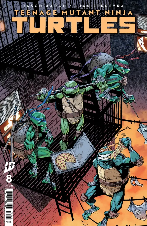 Teenage Mutant Ninja Turtles #8 Cover by Justin Mason - Image 2