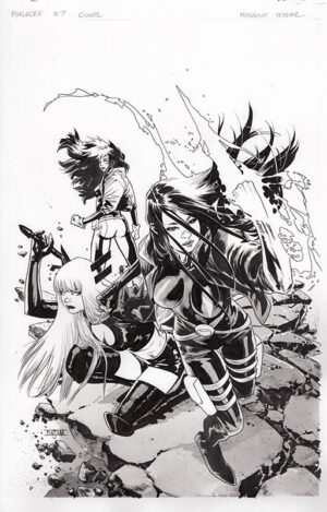 Psylocke #7 Cover by Mahmud Asrar