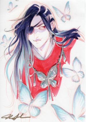 Hua Cheng and Butterflies by Mindy Lee