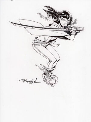 Ninja Skater by Mindy Lee