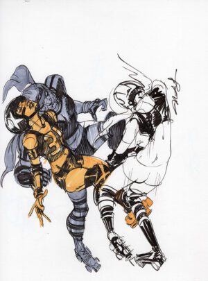 Roller Derby Girls by Mindy Lee