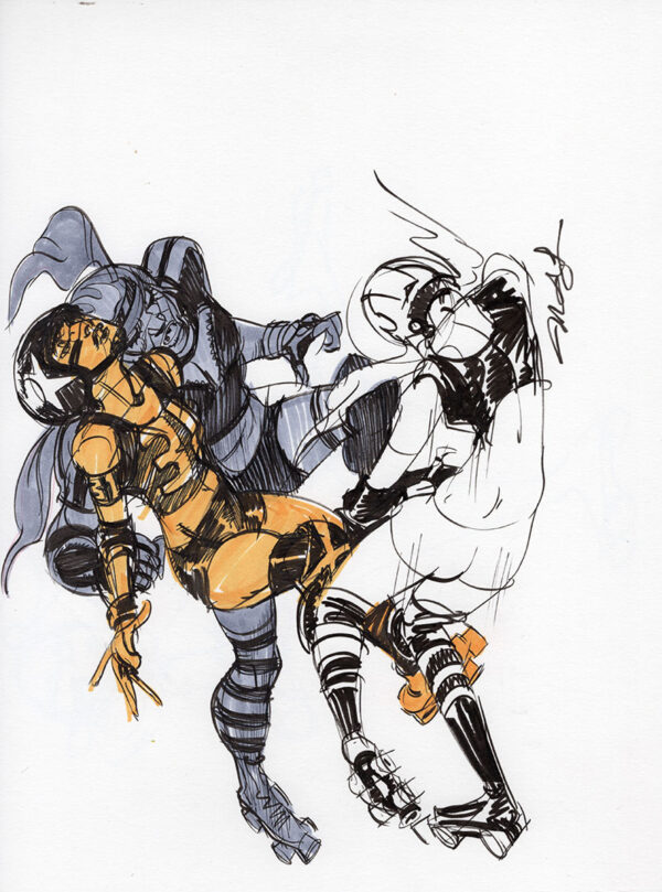 Roller Derby Girls by Mindy Lee